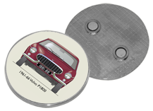 Volvo P1800 1961-66 Round Fridge Magnet